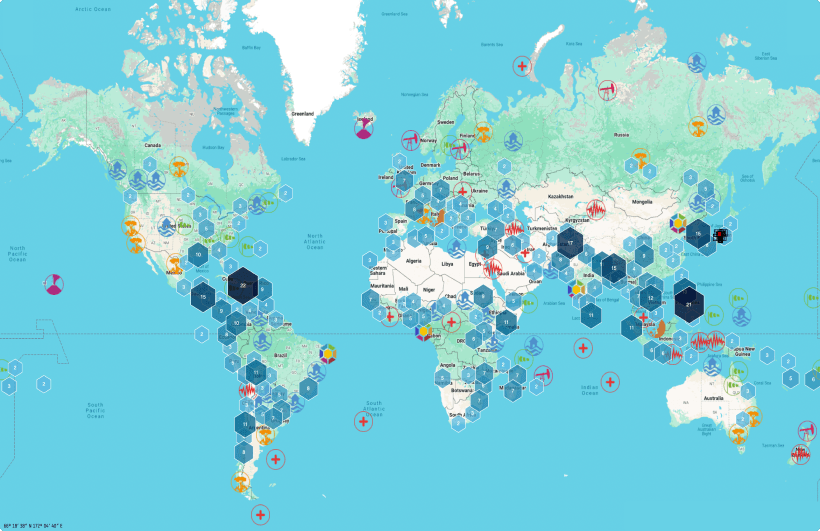 Mapa de activaciones de Charter